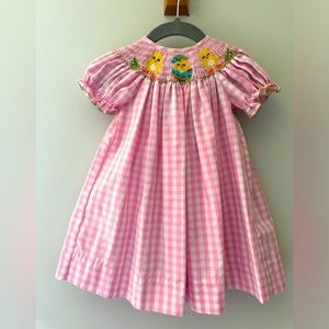Smocked Easter Dress• 9M • Like New